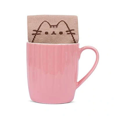 Image de Pusheen Home Coupe avec chaussette Pink cupcake