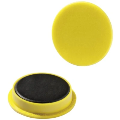 Image de Durable 475204 Aimants Emballage Industriel, 21 mm, 210P, Jaune, 20 Pièces