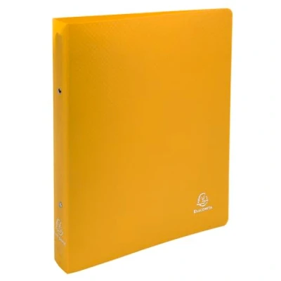 Image de Exacompta Réf. 54696E Lot de 5 classeurs semi rigides OPAK 2 anneaux ronds diamètre 30 mm Dos 40 Dimensions extérieures : 32 x 26,8 cm Format à classer A4 Maxi Coloris jaune