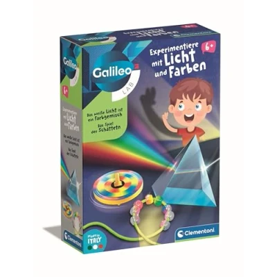Image de Galileo Lab 59380 Boîte d&#039;expérimentation avec lumière et Couleurs pour Enfants à partir de 5 Ans Clementoni