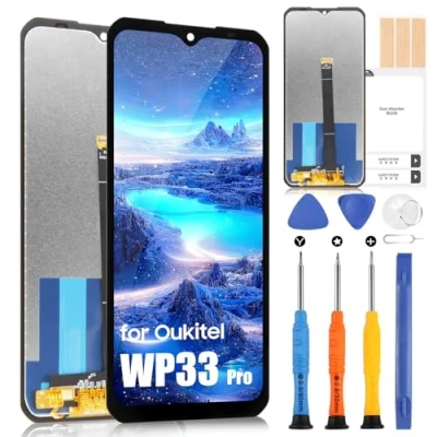 Image de ARSSLY Écran LCD pour Oukitel WP33 PRO Display tactile Digitazer Full Assembly Remplacement de l&#039;écran avec Réparation Kit (6,6&quot;, noir)