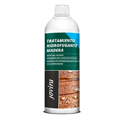 Image de JOVIRA PINTURAS Imperméabilisant et Hydrofuge pour le bois. Transparent invisible. Protecteur Hydrofuge. (1 Litre, bois, Incolore)