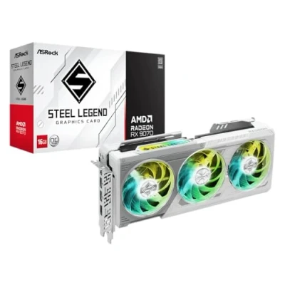 Image de RX 9070 ASRock Radeon Steel Legend GDDR6 3Fan 16 Go