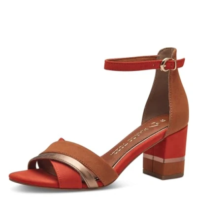 Image de MARCO TOZZI Sandale à talon by Guido Maria Kretschmer 2 28036 42 Femme, TERRACOTTA COM, 37 EU