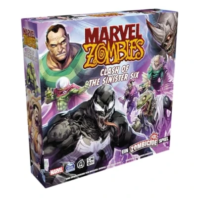 Image de CMON, Marvel Zombies Clash of The Sinister Six Un Jeu Zombicide Extension de connaisseurs Dungeon Crawler 1 à 6 Joueurs A partir 14 Ans et + 60 Minutes Allemand