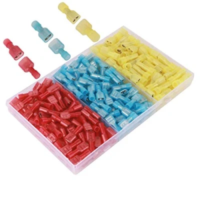 Image de GTIWUNG 200Pcs Mâle/Femelle Spade Rapide Splice, Connecteur Entièrement Isolé, Bêche Bornes de Fil à Déconnexion Rapide, Terminaux Fil, Branchement Borne Sertir
