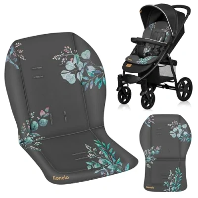 Image de LIONELO SEATLINER Matelas Universel pour Poussette, Tissu Imperméable Réversible, Compatible avec la Plupart des Poussettes, Insert Doux Poussette Bébé