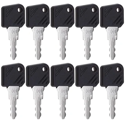 Image de Create idea Lot de 10 clés démarrage 801 0009730419 0009701304 compatibles avec chariot élévateur Linde et pelleteuse, accessoires rechange