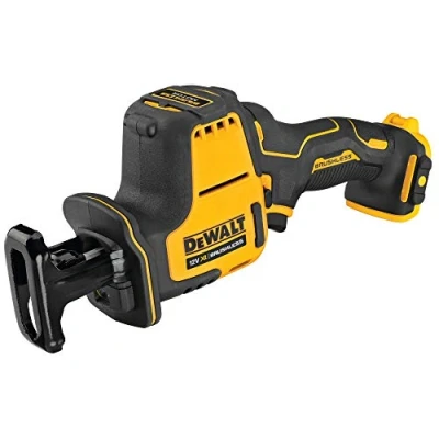 Image de Dewalt Scie sabre compacte DCS312NT sans fil 10,8 V (moteur balais, régulation électronique du nombre de courses, changement lame outil, avec lumière LED, boîte TSTAK II, livrée