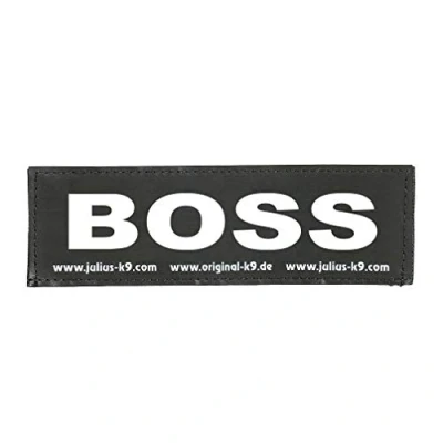 Image de Julius K9 162LR K 47407 Lot de 2 patchs interchangeables pour harnais, taille S Réfléchissant, phosphorescent, 1 paire, BOSS