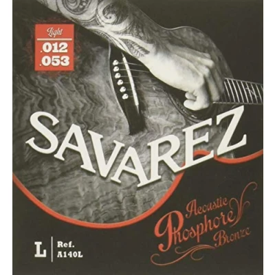 Image de Savarez A140L Jeu de cordes pour guitare acoustique phosphore bronze