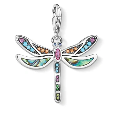 Image de Thomas Sabo Charm Club 1757 964 7 Pendentif breloque pour femme, en forme de libellule argent Sterling 925