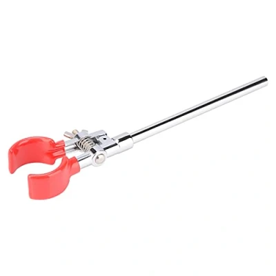 Image de Labasics Pince de Laboratoire, 2 Griffe Réglable, Robuste à Flacon Laboratoire Réglable avec Tige 18 cm, pour Utilisation en Chimie