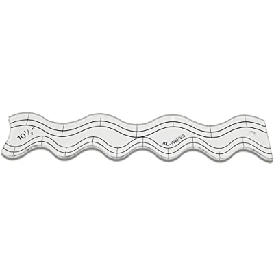Image de 1 règle de matelassage et gabarit pour machine à coudre domestique #KL Waves