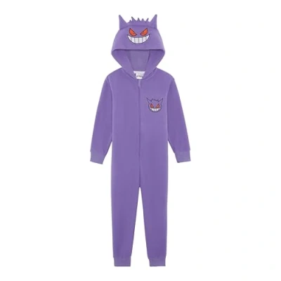 Image de Pokémon Combinaison à capuche pour garçon Pikachu, Charmander ou Gengar Âge 3 12 ans, Gengar., 7 8 ans