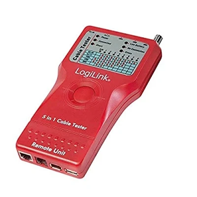 Image de LogiLink Testeur de câbles 5 en 1 avec unité télécommande