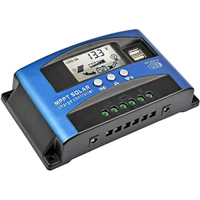 Image de SUNYIMA Contrôleur de charge solaire Mppt 40 A avec écran LCD, double USB, plusieurs modes contrôle charge, courant maximal technique (40 A)