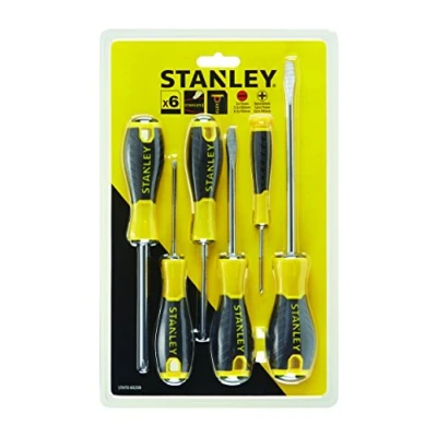 Image de STANLEY STHT0 60208 Ensemble de tournevis standard en résine thermoplastique Noir/jaune