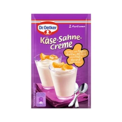 Image de Dr. Oetker Crème au fromage en poudre (Cremepulver Käse Sahne) Poids Total 63 grams