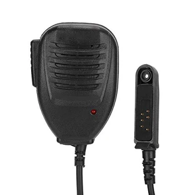 Image de Microphone Radio Bidirectionnel, Mic Haut Parleur Portable Etanche avec Bouton PTT pour Baofeng UV 9R Plus BF 9700 A58 GT 3WP R760 82WP Talkie Walkie