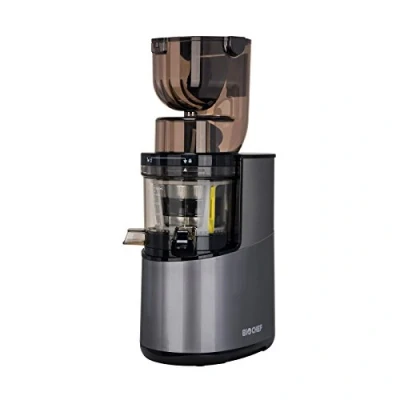 Image de Extracteur de Jus BioChef Atlas Whole Slow Juicer PRO Puissance maximale 400W / 40 tr/min, Grande Ouverture, Moteur très puissant (Argent)