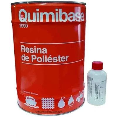 Image de Suinga Kit résine de polyester 5 kg + catalyseur peroxyde pour réparations fibre
