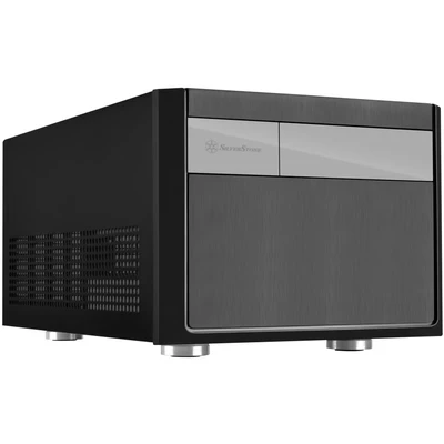 Image de SilverStone SST SG11B Sugo Boîtier PC cube Micro ATX, noir