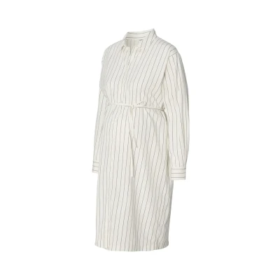 Image de Noppies Diego Robe chemise, Femme, Taille: Medium, Cream thin stripe