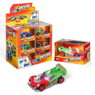 Image de T Racers Mix &#039;N Race Collection de 12 Voitures à Collectionner, Chaque Voiture démontable en Deux Parties et avec pièces interchangeables, 2/2