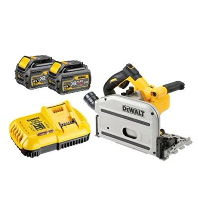 Image de DeWalt Scie circulaire plongeante 165 mm (moteur induction) 54V XR FLEXVOLT DCS520T2 Noir/Jaune Moyen