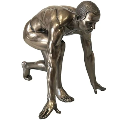 Image de Rétro Statuette Véronèse en résine Homme Nu