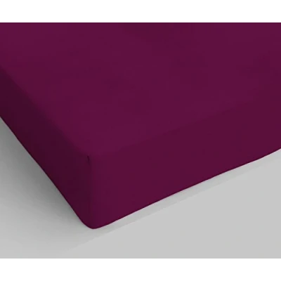 Image de Max Color Drap Housse en Coton pour lit Double Prune