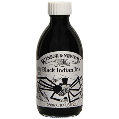 Image de Winsor &amp; Newton Encre de Chine Flacon 250ml 030 Noir