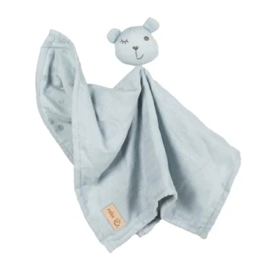 Image de roba Doudou Ours Bio &quot;Lil Planet&quot; Certifié OEKO TEX + GOTS Coton Compagnon du Bébé Bleu Ciel