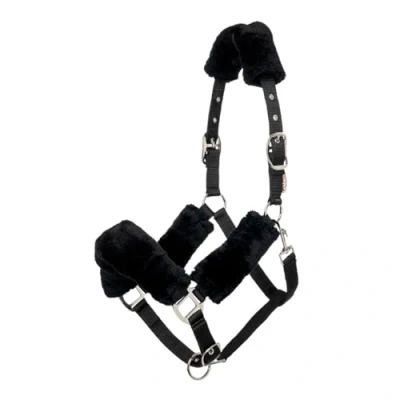 Image de LeMieux Licol Comfort Fleece Noir/Noir Cob