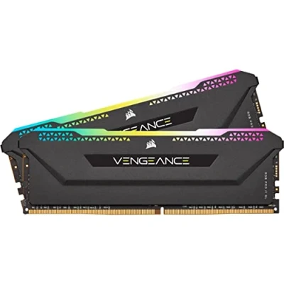 Image de Corsair Mémoire de Bureau Vengeance RGB Pro SL 16 Go (2x8 Go) DDR4 3600 (PC4 28800) C16 Noir