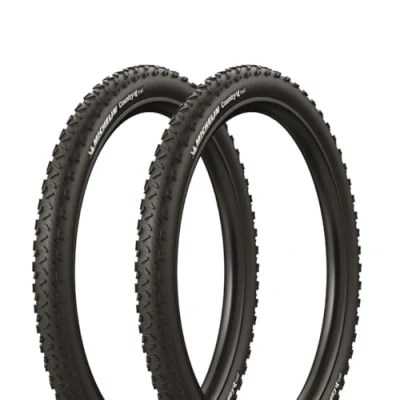 Image de MICHELIN Lot de Deux Pneus VTT 26x2.00 Country Trail TLR Tringles Souples Access Line ETRTO 52 559 Tubeless Ready Adhérence et Longévité Flancs Skinwall Réf. CAI 710353