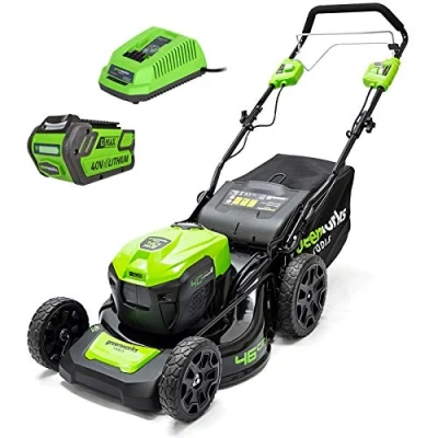 Image de Greenworks Tondeuse tractée 40V Coupe de 46cm 1 Batterie 4,0Ah Chargeur GD40LM46SPK4x