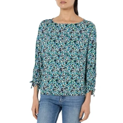 Image de s.Oliver 2142202 T Shirts, Multicolore/Noir 99a0, 42 Femme