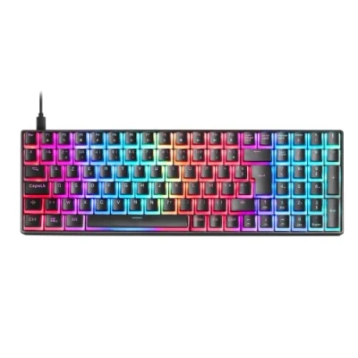 Image de MARSGAMING MKULTRA, Clavier Mécanique Noir RGB, Compact 96%, Switch Outemu SQ Bleu, Langue Français