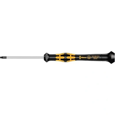 Image de Wera 05030404001 1567 Tournevis Kraftform Micro TORX HF avec fonction de retenue, TX 8 x 60 mm, Noir/jaune