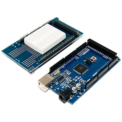 Image de AZDelivery AZ MEGA2560 Board Bundle avec Bouclier Prototype incluant Un E Book!