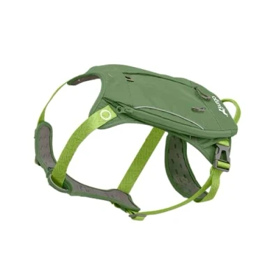 Image de Kurgo Harnais pour Chien Cascade, Sac à Dos de randonnée Chien, Animal Compagnie avec Le Camping Un Taille L, Vert