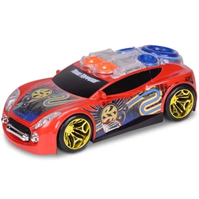 Image de Nikko Road Rippers 20041 Street Beatz, Rot, 25 cm lang, Cooler Sound mit pulsierenden Boxen, Lichteffekte, Fährt auf Knopfdruck vorwärts, Hochwertig, Futuristisches Design, Für Kinder, Inkl. Batterien