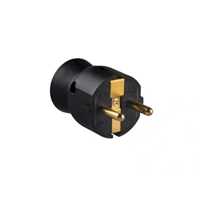 Image de Legrand, 050177 bases et fiches fiche Mobile, prises sans câble, 16 A à 230 V, prise avec sortie latérale pour câbles de section 3 x 1,5 mm2 maximum, couleur noir