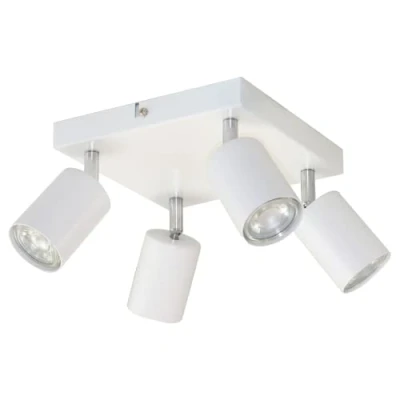 Image de Miratic Plafonnier Salon pour éclairage de Plafond Applique Mural GU10 max. 4x50W Spots Orientables Source Lumineuse Remplaçable Ampoules ne sont pas incluses dans l&#039;ensemble (blanc)