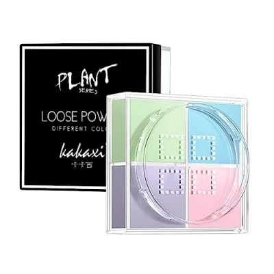 Image de poudre mate pour le visage, correcteur de couleur, contrôle l&#039;huile, libre maquillage, sans défaut, minimise les pores et ridules, légère, imperméable, illumine teint la peau