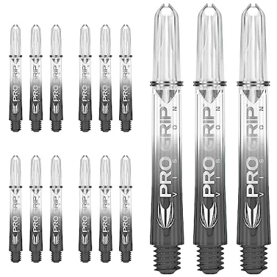 Image de Target Darts 5 x Jeux of Noir Pro Grip Vision Dart Stems Intermédiaire 15 po au Total