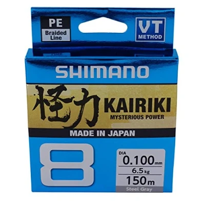 Image de Shimano Kairiki 8 150m Steel Gray 0.130mm/8.2kg Tresse pêche