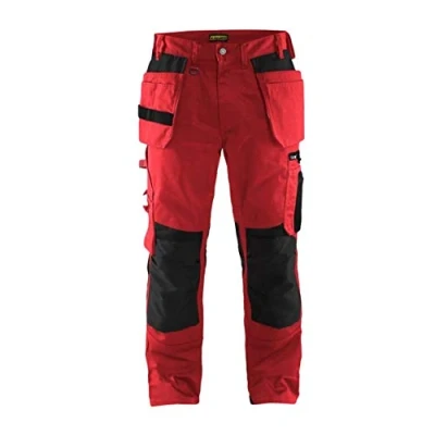 Image de Blaklader 15551860 Pantalon d&#039;artisan, Rouge/Noir, taille C54